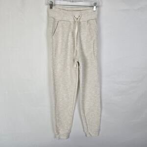 Offline by Aerie Jogger Women's XS Cream Fleece Drawstring Tapered Ankle Pockets